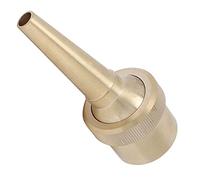 RASTKY Brass Fountain Nozzle Adjustable Direction Jet Water Spray Head for Landscaping, Durable Fountain Sprinkler for Garden Pond, Museums, Libraries, in Brass (6 Minutes 25mm Internal Teeth)