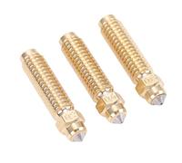 RASTKY Brass Hardened Steel Nozzles Seamless Connection Glossy Inner Wall Fluent Extrusion for Carbon 3D Printer 5Pcs Bimetallic Nozzles Set 0.6mm 0.2mm 0.4mm for High Flowrate Printing