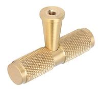 RASTKY Brass Modern Durable Furniture Handle for Wardrobe Cabinet, T-Shaped Cabinet Pulls for Bathroom and Kitchen, 1pc for Decoration