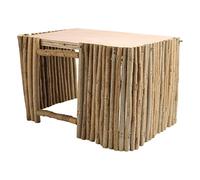 RASTKY Breathable Wooden Small Pet Hideout Platform Hut for Chinchilla Rabbit Hamster, Safe Applewood Material