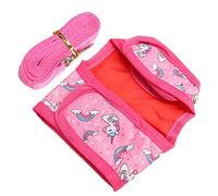 RASTKY Bunny Harness Leash Cartoon Pattern Small Pet Clothes Traction Rope for Rabbit Christmas Costume, Polyester Nylon (S)