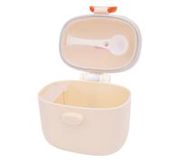 RASTKY Bunny Shaped Baby Formula Holder Secure Sealed Milk Powder Organizer Easy Dispensing for Busy Parents PP 4.72x3.94x5.51in (Orange)
