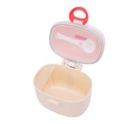 RASTKY Bunny Shaped Baby Formula Holder Secure Sealed Milk Powder Organizer Easy Dispensing for Busy Parents PP 4.72x3.94x5.51in (Pink)