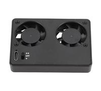 RASTKY Camera Dual Cooling Fan, Fast Heat Dissipation Silent External Live Broadcast System with 2 Wind Speeds, Matte Finish ABS Shell, 60 Minutes Endurance, Type C Charging