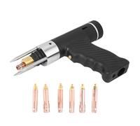 RASTKY Capacitor Discharge Stud Welding Gun Welding Torch + 6Pcs M3 to M10 Collet for Aluminum, Brass, Copper, Steel,
