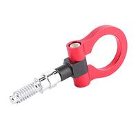 RASTKY Car Auto Trailer Aluminum Alloy Front Tow Hook Decoration for E Series, Strong & Durable Racing Car Style Towing Ring for Easy Recovery, Fit for Racing Enthusiasts (Red)