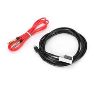 RASTKY Car AUX Cable Adapter, Music 3.5mm Jack Cable for RCD510/RCD310, Premium ABS Material, Black/Red, Plug and Play Design, 1 X Adapter