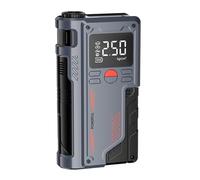 RASTKY Car Battery Jump Starter with Air Compressor Portable 8000mAh for Emergency Use Outdoors (With Storage Bag (Grey, 2000mAh Battery Clamp))