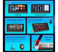 RASTKY Car BT MP5 Player High Clear Foldable Screen for Wireless Multi-language Auto Audio/Video, Suitable for Car Enthusiasts