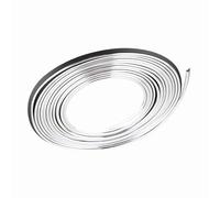 RASTKY Car Interior Decor Strip Flexible Line Blue Trim | Durable and Convenient to Use 5m for Car Dashboard Air Fit for Vent | Easy to Install (Electroplated Silver)