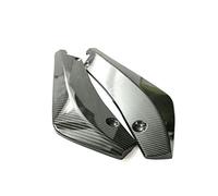 RASTKY Car Rear Bumper Lip, Durable, Easy to Install, 2 Rear Lip Wrap Angle Separators, 5 Bolts, Improve Sports Appearance for Almost All Cars, ABS Material, Black, 44 X 12cm, Package (carbon fiber