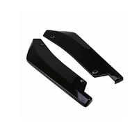 RASTKY Car Rear Bumper Lip, Durable, Easy to Install, 2 Rear Lip Wrap Angle Separators, 5 Bolts, Improve Sports Appearance for Almost All Cars, ABS Material, Black, 44 X 12cm, Package (BLACK)