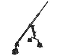 RASTKY Car Suction Mount Kit for Third Person Perspective Shots, 4 Suction Cups, Flexible Arm, Aluminum Alloy ABS, 45-120cm Selfie Stick, Dual Socket Arm, Vlogging