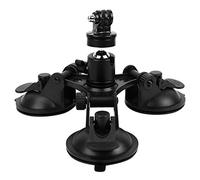 RASTKY Car Triple Suction Cup Mount Durable Holder for OSMO Camera, 360° Rotation Ball Head for Car Window,Surfboard,PVC + Aluminum Alloy