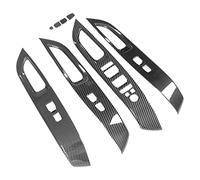RASTKY Carbon Fiber Window Switch Panel Trim Durable Cover Fit for Hyundai Tucson 2022+ Enviroment Friendly ABS Replacement for Left Side Door Bezel Trim