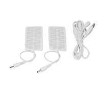 RASTKY Carbon Heating Pad 2Pcs USB Heating Film .5x1.8in Carbon Fibre Soft Safe Machine Washable Electric Pad Gloves Socks Shoes USB Electric Film Heater Pads