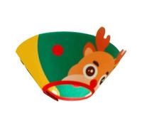 RASTKY Cat Adjustable Soft Felt Recovery Elizabeth Collar for Bite Lick Prevention, Cute Multifunctional Cone Collar for Pet Grooming, Suitable for Cats (Santa Style)