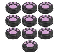 RASTKY Cat Silicone Rocker Cap Adorable Thumb Grips Cover for/Lite, Red/Blue/White/Pink/Green Claws on Black, Set of 10, Novel Design for Gaming Enthusiasts (Black bottom pink claws)