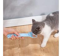 RASTKY Cat Strip Squeeze Spoon for Dogs and Cats - Multi Functional Plastic Feeding Shovel for Wet Food and Freeze Dried Treats (Blue)