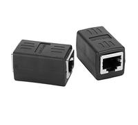 RASTKY Cat7 / Cat6 / Cat5e Cable Coupler RJ45 LAN Connector Adapter, High-Impact Material, 10 Gigabits Speed, for Large Projects, 2PCs