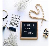 RASTKY Changeable Felt Letter Board Classic DIY Room Decor Sign with 2 Set Letters and Scissors Great for Boutiques and Clinics Grey 10 X 10 X 0.8in (Black)