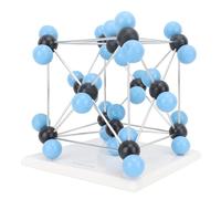 RASTKY Chemistry Molecular Model Kit Black Carbon Atoms and Sky Blue Oxygen Atoms with Metal Rods for Chemistry Learning Studying Research Plastic Tool Set