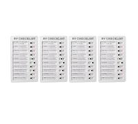 RASTKY Chore Chart Memo Checklist Board PVC Material for Chores Chart Kids, Simple Operation for Student Study Housework Vacation, 4pcs 7.9 X 4.7in DIY Production Detachable Chore Checklist (RV