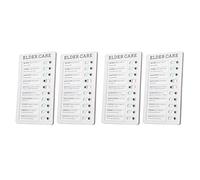 RASTKY Chore Chart Memo Checklist Board PVC Material for Chores Chart Kids, Simple Operation for Student Study Housework Vacation, 4pcs 7.9 X 4.7in DIY Production Detachable Chore Checklist (Elder