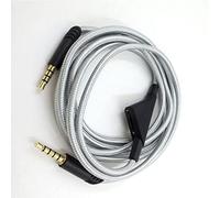RASTKY Clear Sound Gaming Headset Cable with Volume Control for A10 A40 6.6ft, Durable Material for Safer Use (Silver)