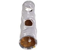 RASTKY Collapsible Plush Cat Tunnel Little Pet Toy, Wide Space Cat Tube for Kittens, Portable Kitty Tunnel 44.9 X 9.1in for Outdoor Adventures