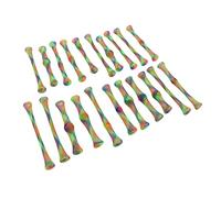 RASTKY Colorful Cat Spring Tube Toy Flexible and Lightweight Nylon Interactive Toy for Kitten, Enhance Relationship, 21pcs