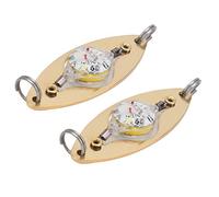 RASTKY Colorful Flashing Fishing Lure Light Eye Shape Light Bait 1.5V LR44x1 Battery 0.7oz Quantity 2Pcs