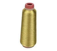 RASTKY Colorful Serger Thread for Hand Sewing, Bright Polyester Embroidery Yarns for Sewing Machine, 1 Spool (Gold)