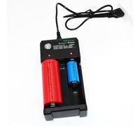 RASTKY Compact Battery Charger, 2 Slots Fast Charging Indicator Light for Camping Emergency, USB Power Supply for Outdoor Enthusiasts (As Shown)