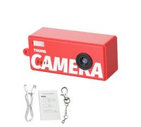 RASTKY Compact Digital Camera 1080P Video 5 Retro Filters 130° Wide Angle (Red)