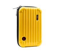 RASTKY Compact Digital Camera Case, PU Leather Bag with Interior Storage Organizer, Large Capacity and Dual Zippers Design, Drop and Crush, Compact, Portable for Ace/Ace Pro with (Yellow)