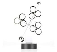 RASTKY Creative Perpetual Motion Revolving Art Desk Toy with Battery Power, Swing By Hands for Fun, 4.3" X 8.2" X 12.6", Great Desk Decoration for Children and Adults