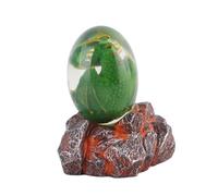 RASTKY Crystal Clear Dragon Egg Display Statue, Resin Dinosaur Egg Ornament for Party Guests, 3.9x3.9x3.1in (RASTKYuxmq3eta06-10294962)