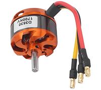RASTKY D3530 1700KV Brushless Outrunner Motor with Precise Bearings for Remote Control Plane, Anodized Strong Thrust, Triple-Phase Asynchronous Motor, 1.2in Shaft