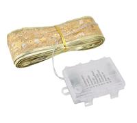 RASTKY Decorative Ribbon Light with 100 LEDs, Battery-Powered Copper Wire Bow String Lamp with Remote ControlParties, Tents, and Bedrooms - 32.8ft (Warm White)