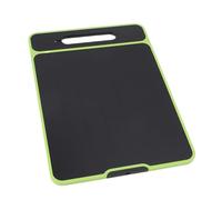RASTKY Defrosting Tray Anti Scratch Multifunctional for Kitchen Standable for Home and Outdoor Picnics ABS Food Grade 13.4x9.4x0.4in (Black Green)