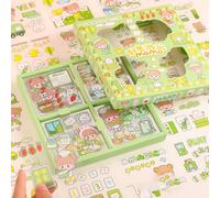 RASTKY Delicate Cartoon Pattern Notebook Sticker Pack, 100 Pieces Scrapbook Stickers for Diary Ca, RDS Crafts, Easy to Tear Off Stickers for Notebook (#5)