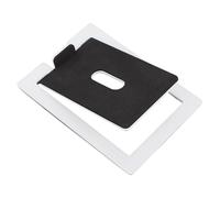 RASTKY Desktop Metal Speaker Stand Sturdy Reduce Resonance 7.7lbs Capacity 16 Degree Tilted Speaker Riser for PC,Material Desk Metal Applicable Scene Home Office (White)