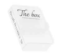 RASTKY Desktop Organizer Box Practical Data Cable Storage Case Plastic Book Design for Home Organization and Decor Size 9.84 X 7.09 X 2.56in (Transparent)