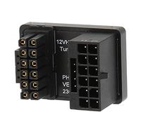 RASTKY Desktop PC Graphics Card 180 Degree Angled Adapter, Aluminum Alloy Plug and Play 16pin Male to 16pin Female U Turn Angle Connector, HPWR GPU Power Adapter (Black)