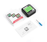 RASTKY Digital Angle Finder Magnetic Level Box for Carpentry Engineering Red ABS Material (Black)