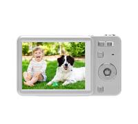 RASTKY Digital Camera 4K HD 64MP Sliding Retro Video with 16X Zoom Auto Focus 2.8 Inch Screen for Travel Photography Students (Silver)