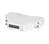 RASTKY Digital LCD Single Phase Din Rail Electric Meter, 5-32A Electronic KWh Meter Accurate Measurement of Active Energy, High, Anti-Electromagnetic Interference, Indoor