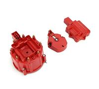 RASTKY Distributor Cap Rotor Red Replacement for V8 Engines, Wear-resistant Distributor Cap Fit for Chevrolet and Fit for Oldsmobile Fans, Direct Replacement Installation