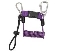 RASTKY Diving Camera Hook Spring Rope Stainless Steel Anti-Lost Diving Hook with Archery Storage Box/Cover Buckle and Flexible Design (Purple)
